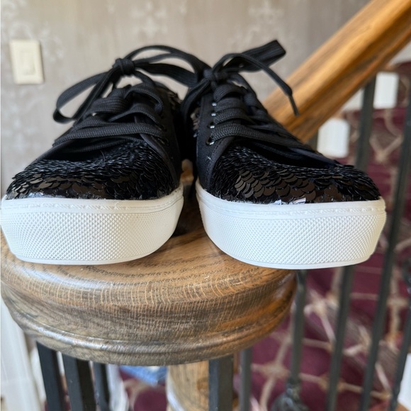 Dirty Laundry , ladies, black sequin sneakers excellent condition very clean 9 - Picture 3 of 14